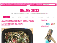 Tablet Screenshot of healthy-chicks.com